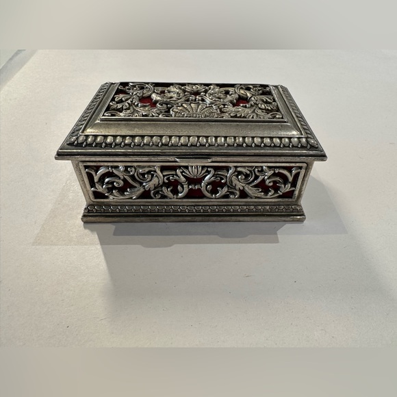 Other - Vintage silver plated jewelry box
